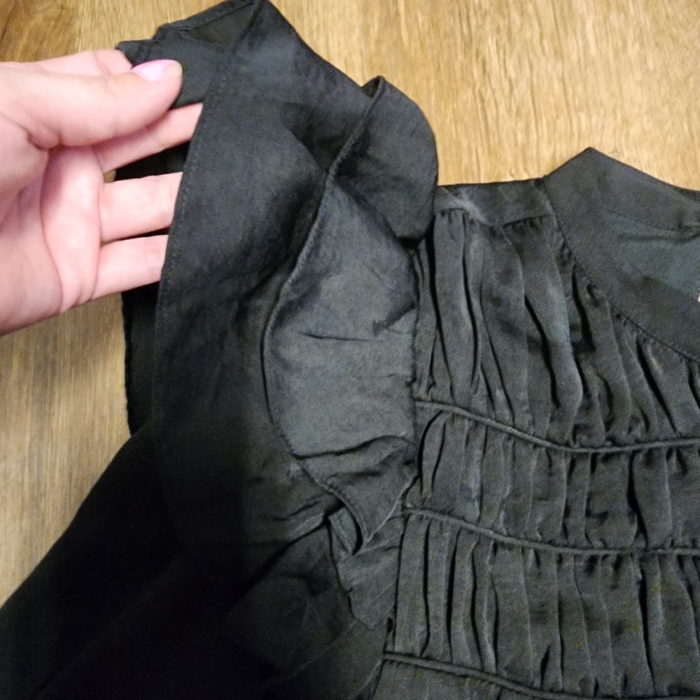 Entro Black Ruffled Blouse - Picture 4 of 5
